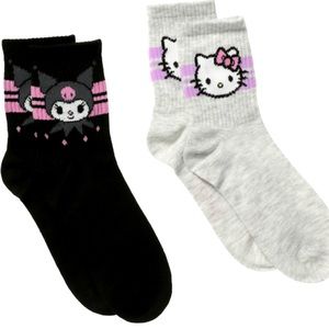 NEW!! Hello Kitty and Kuromi Mid Socks